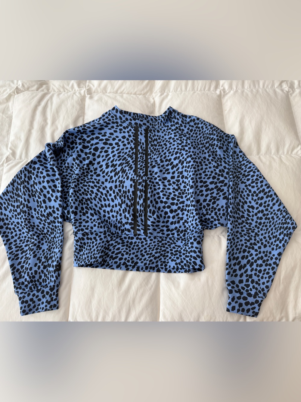 Jo + Jax Kids Blue Leopard Print dance sweatshirt